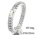 KALEN Trendy Fine Jewelry Fashion Bracelets Men Stainless Steel Sophisticated Links Bracelet Bangle