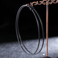 BLIJERY Exaggerated 12CM Oversized Hoop Earrings Basketball Brincos Smooth Big Circle Earrings for Women Punk Jewelry Oorbellen