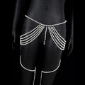 Simple Sexy Women's Body Chain With Faux Pearl  Fashion Stage Performance Personality Tassel Accessories Leg Chain