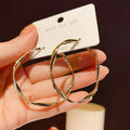 Big Hoop Earrings Ring Round Female Ear Rings Gold Color Large Circle Earring Huggies Personality Fashion Jewelry GiftsWholesale