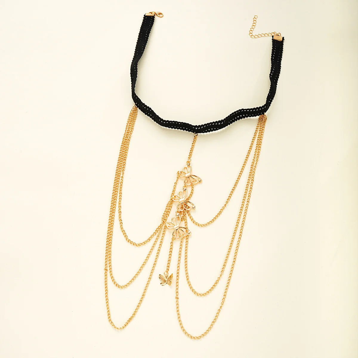Bohemia Multi Layer Butterfly Tassel Leg Chain for Women Fashion Sexy Metal Bodychain Beach Thigh Leg Chain Jewelry Accessories