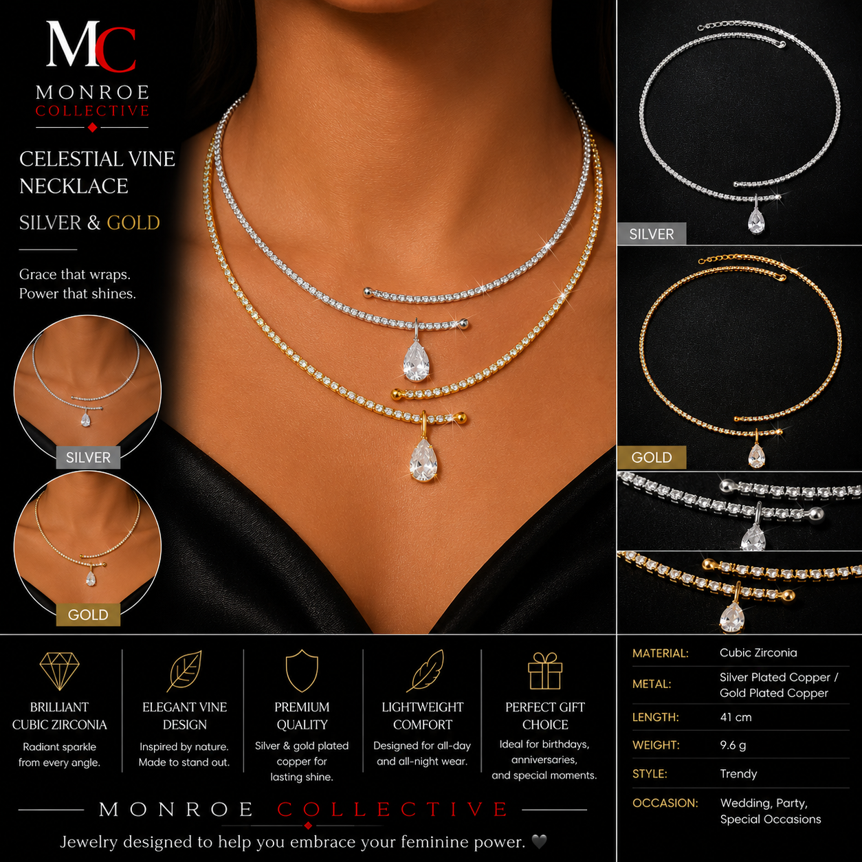 Celestial Drop Necklace
