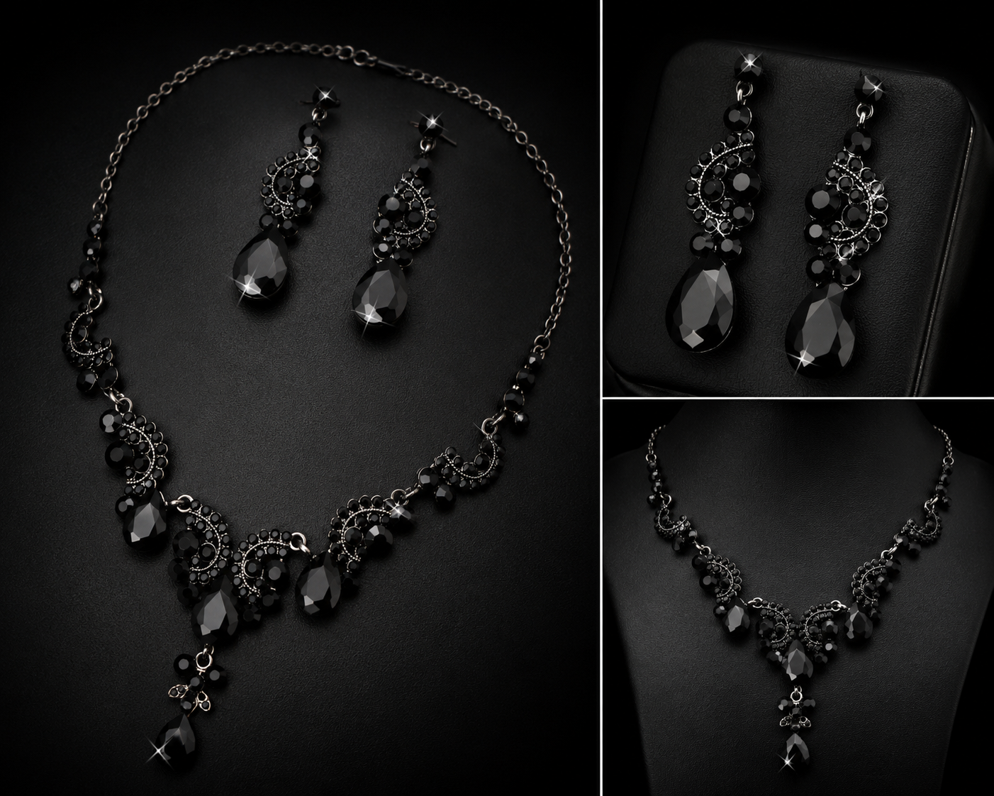 Noir Elegance Jewelry Set