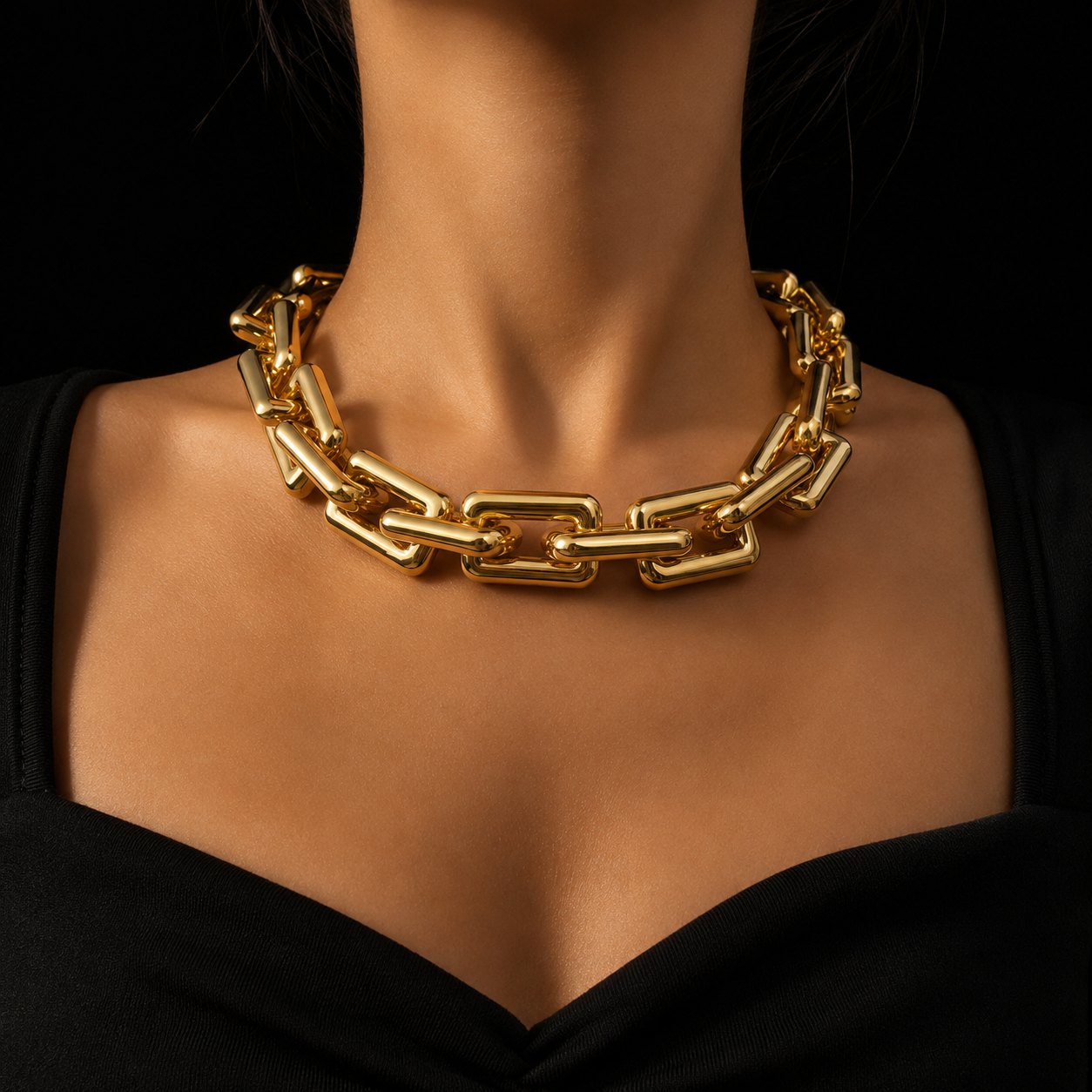 Monroe Luxe Link Chain Statement Necklace