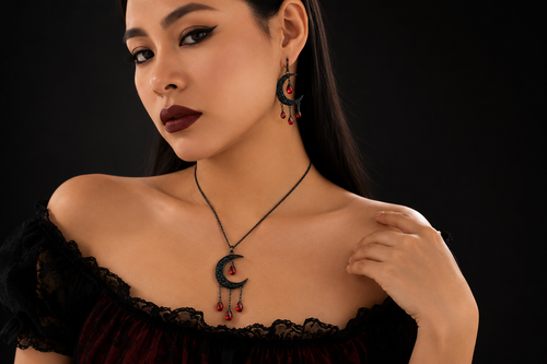 Crimson Moon Jewelry Set